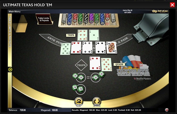 Texas Holdem Payout Chart