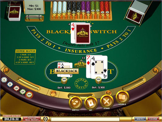 Blackjack Switch en casinos físicos